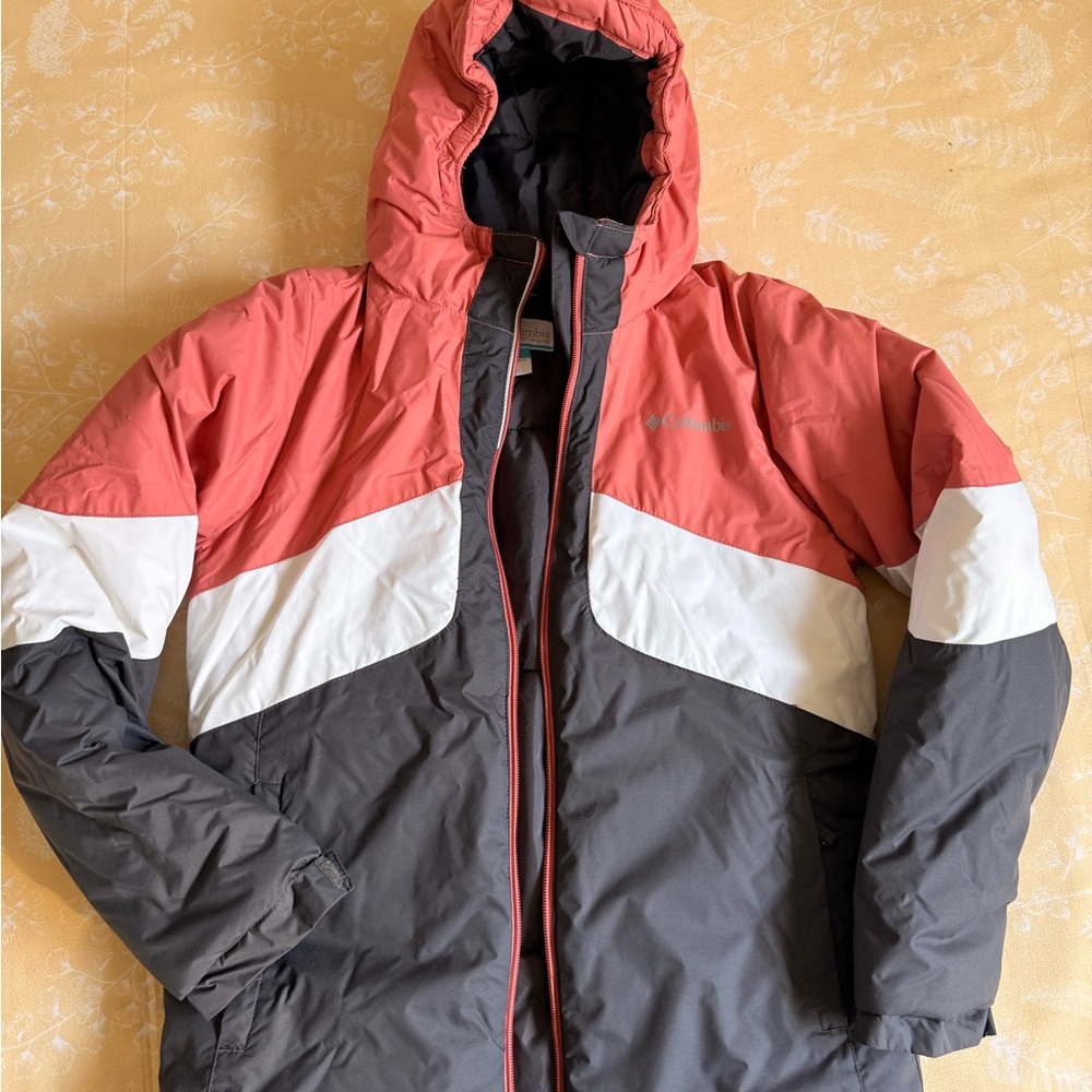 Columbia Kids Coral and Gray Jacket